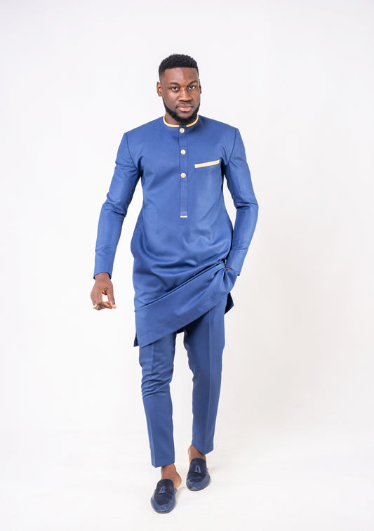 Tenue COSTUME AFRICAIN – Élégance Royale & Finitions Dorées