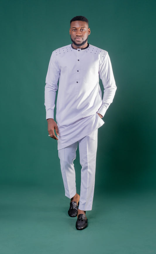 Tenue DIAMANTAIRE – Élégance Blanche & Raffinement Bijou