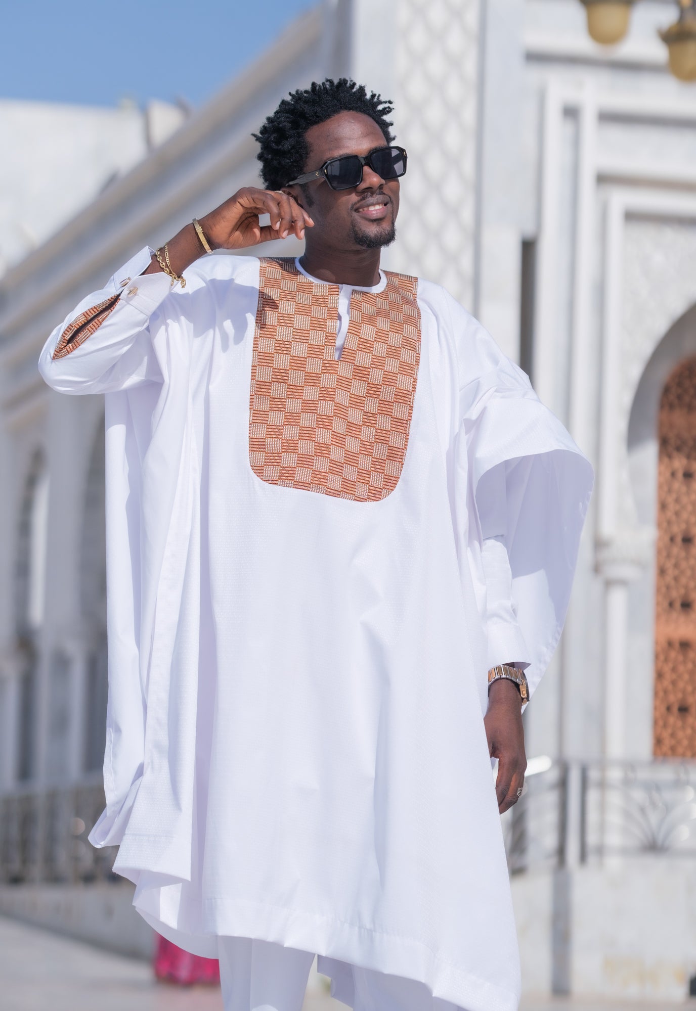 Tenue KISSIMA blanc - Mansa & Moderne
