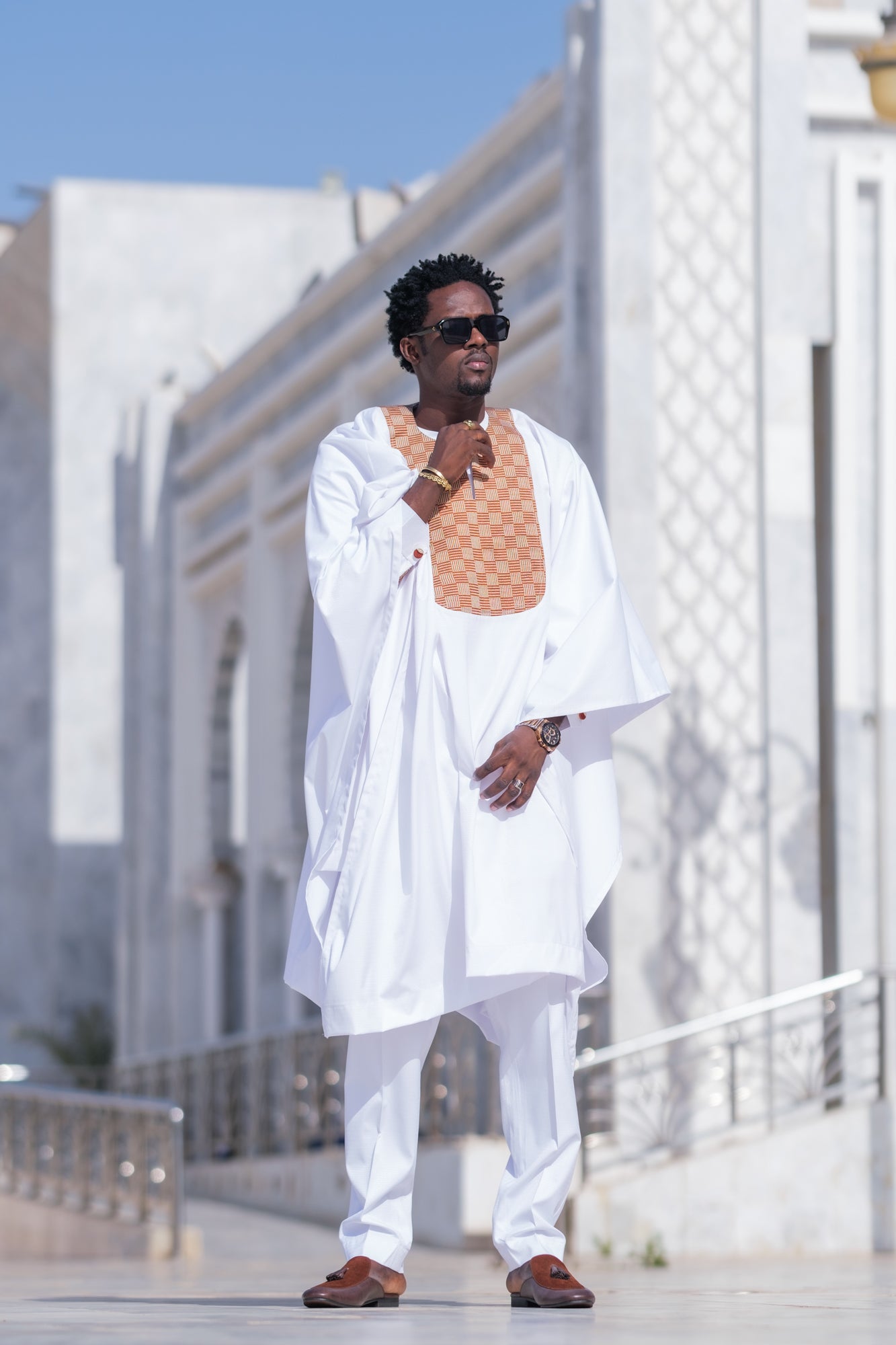Tenue KISSIMA blanc - Mansa & Moderne