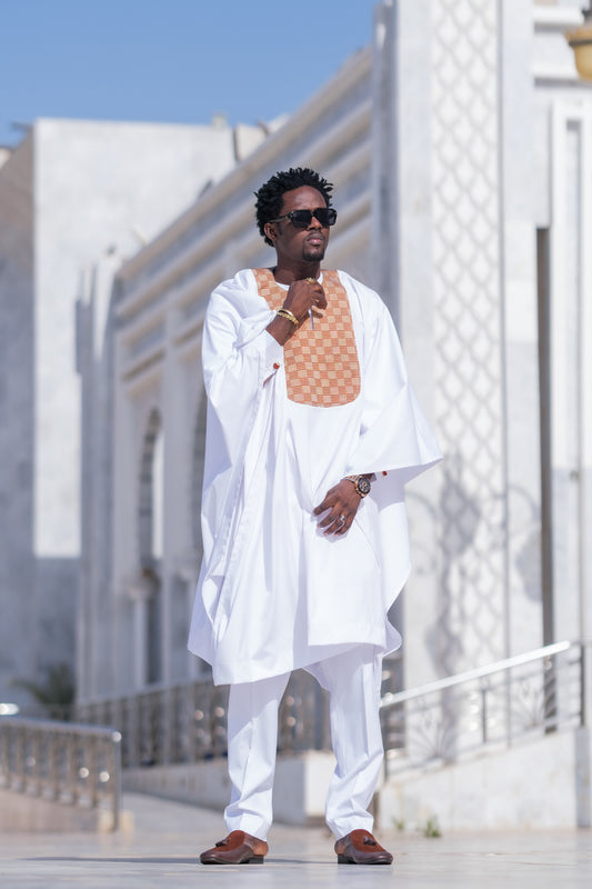 Tenue KISSIMA blanc - Mansa & Moderne