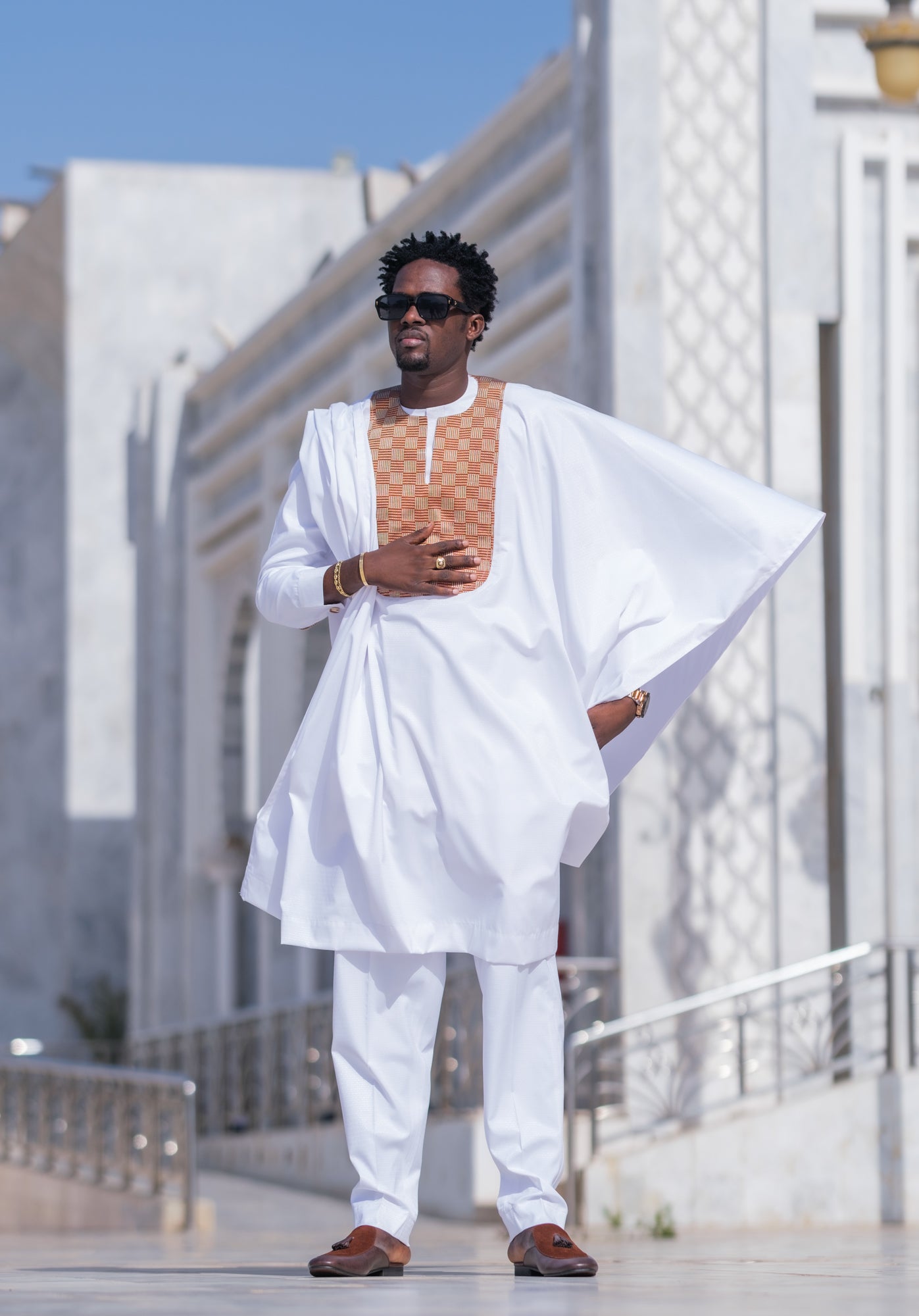 Tenue KISSIMA blanc - Mansa & Moderne