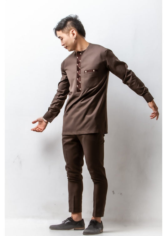 Tenue SOULEYMANE– Élégance Naturelle & Raffinement Traditionnel